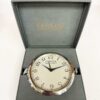 New F.p. Journe Souverain Desk Clock 126MM White Dial Stainless Steel