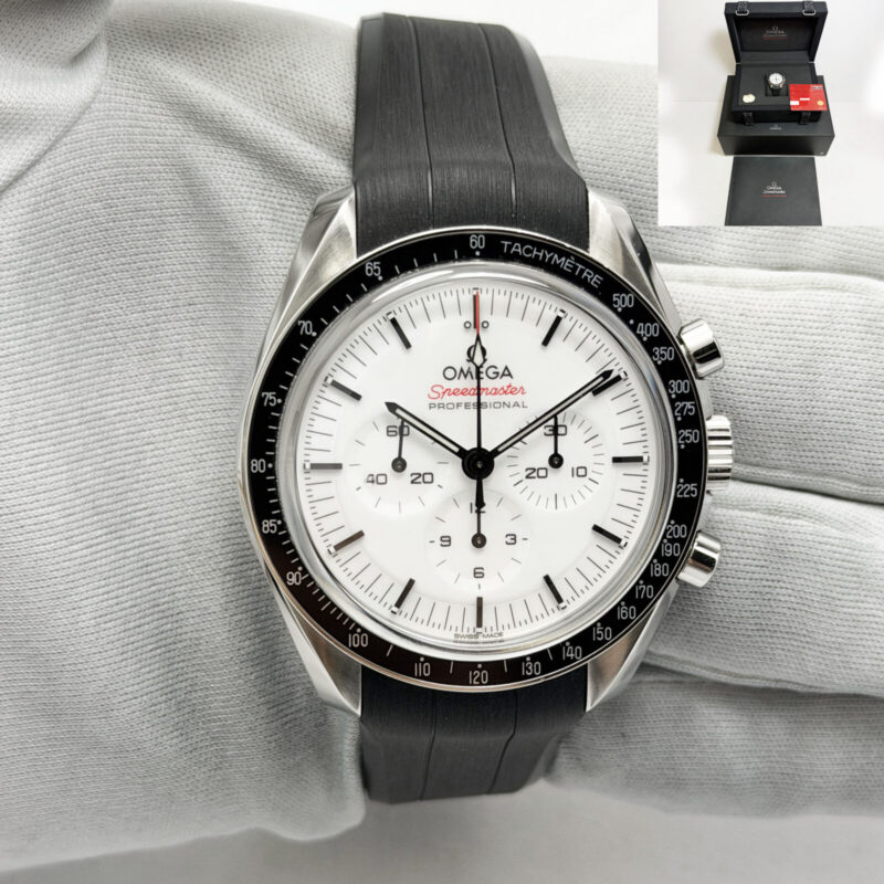 2025 Omega Speedmaster Moonwatch 310.32.42.50.04.001 42MM White Steel B/p