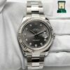 Rolex Datejust 116334 41MM Rhodium Diamond Dial Fluted Oyster Steel Box