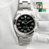Mint Unpolished 2024 Rolex Air King 126900 40MM Black Smooth Oyster Steel B/p