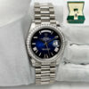 2025 Rolex Day-Date President 228349RBR 40MM Blue Ombre Diamond 18K Wg Box Paper