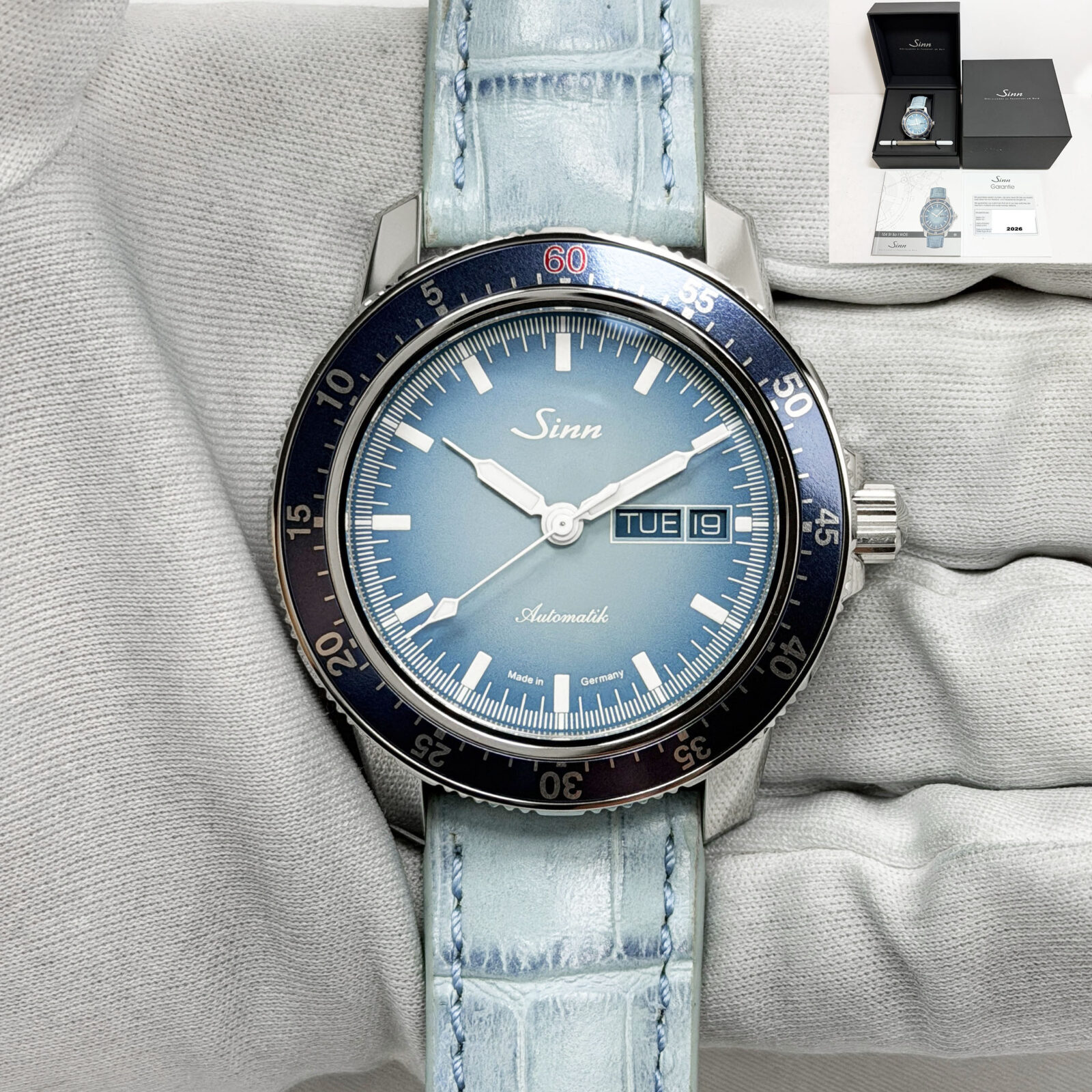 New 2026 Sinn Commemorative Edition Pilot 104.0163-104 41MM Blue Dial Steel B/p
