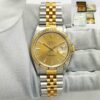 Mint Unpolished 1993 Rolex Datejust 16233 36MM Champagne Two-Tone 18K Yg B/p