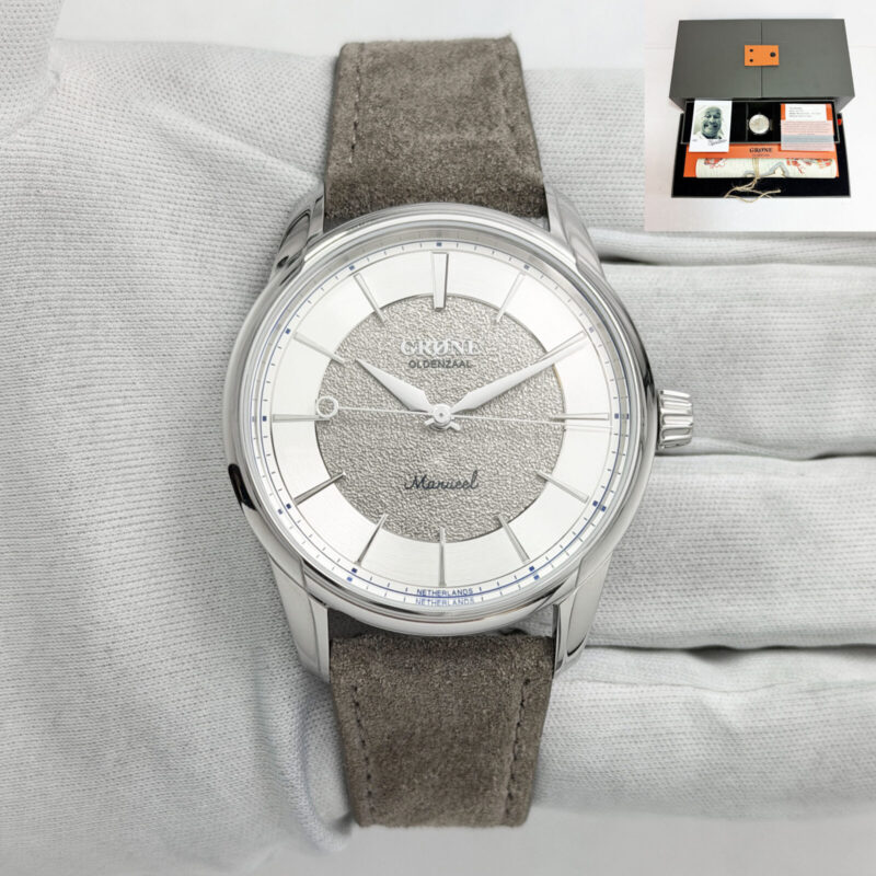Lnib 2025 Gronefeld Manueel One Tim's One 38MM Grey Dial Steel Box Paper