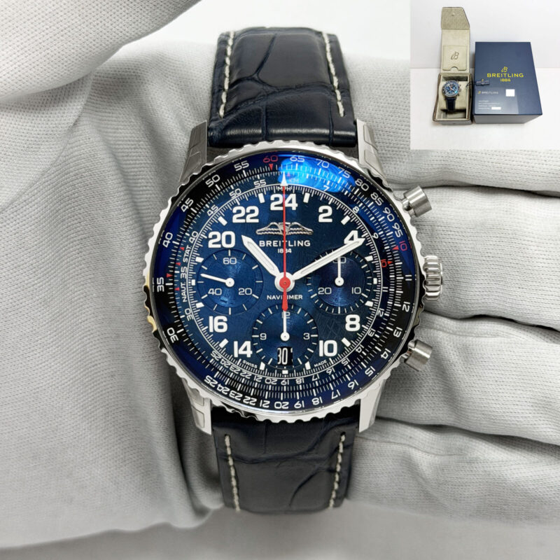 Breitling Navitimer B02 Cosmonaute Artemis II Chrono AB0230 41MM Blue Steel B/p
