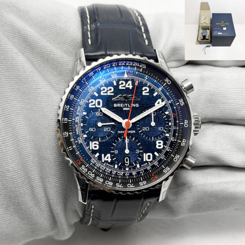 New Breitling Navitimer Cosmonaute Artemis II B02 AB02307 41MM Blue Dial B/p
