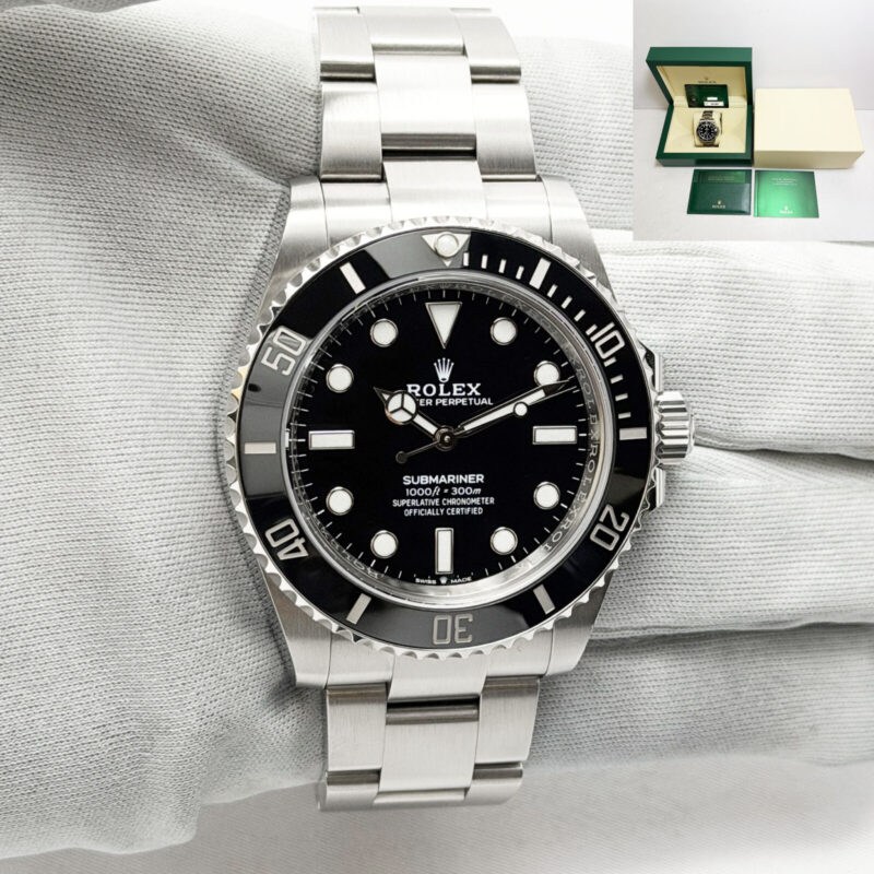 2021 Rolex Submariner No Date 124060 41MM Black Oyster Steel Box Paper