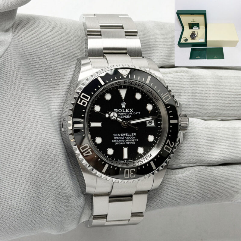 2023 Rolex Sea-Dweller Deepsea 136660 44MM Black Dial Steel Box Paper