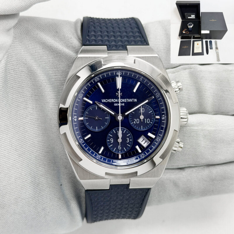 2022 Vacheron Constantin Overseas Chronograph 5500V/110-B148 42MM Blue Steel B/p