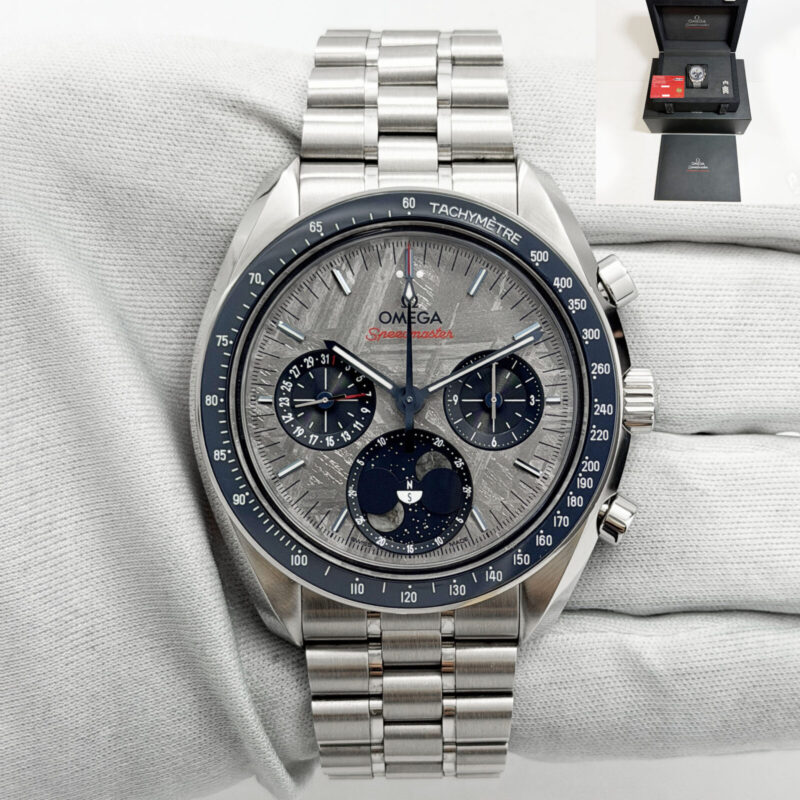 2026 Omega Speedmaster Moonphase 304.30.43.52.06.001 43MM Meteorite Steel B/p