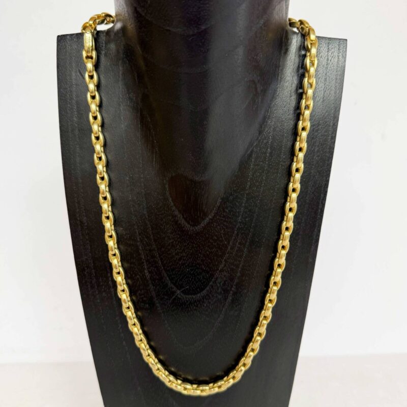 David Yurman Box Chain Necklace 18K Yellow Gold 22" 47.3 Grams