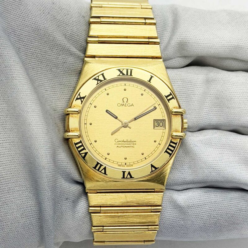 Omega Constellation 368.1075 35MM Gold Dial 18K Yellow Gold 98.3G
