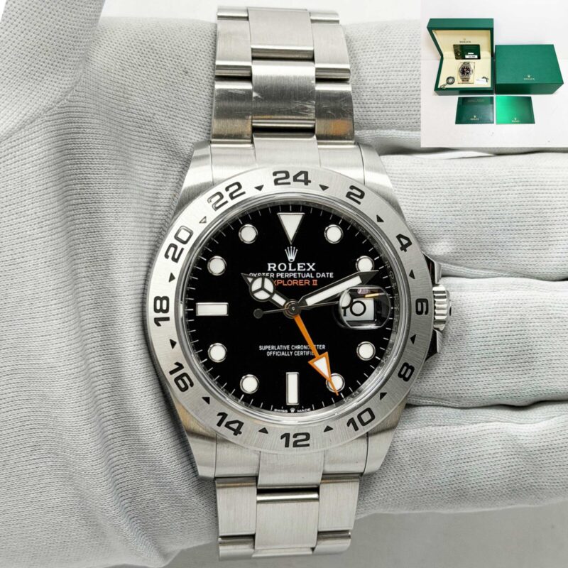 2025 Rolex Explorer II 226570 42MM Black Dial Oyster Steel Box Paper