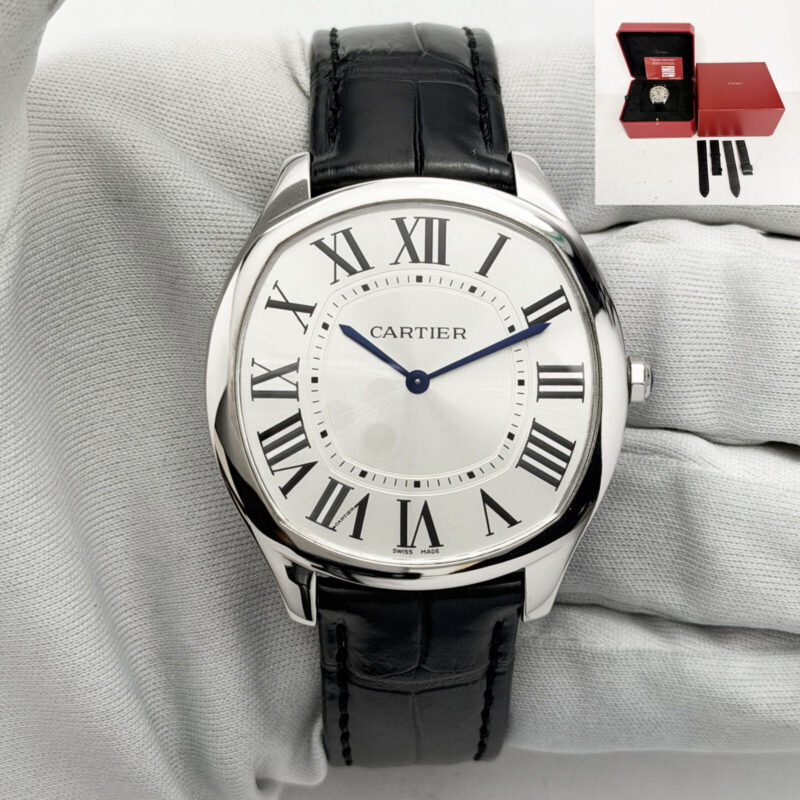 2017 Cartier Drive WGNM0007 39MM 18K White Gold Limited Edition Box Paper