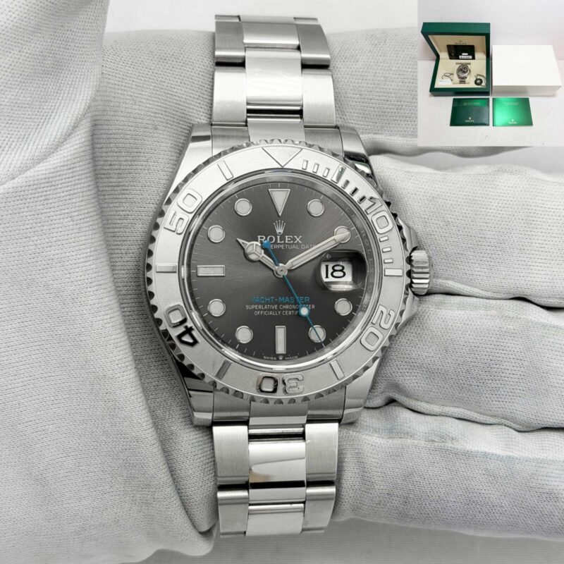 2025 Rolex Yacht-Master 126622 40MM Rhodium Steel Platinum Bezel Box Paper
