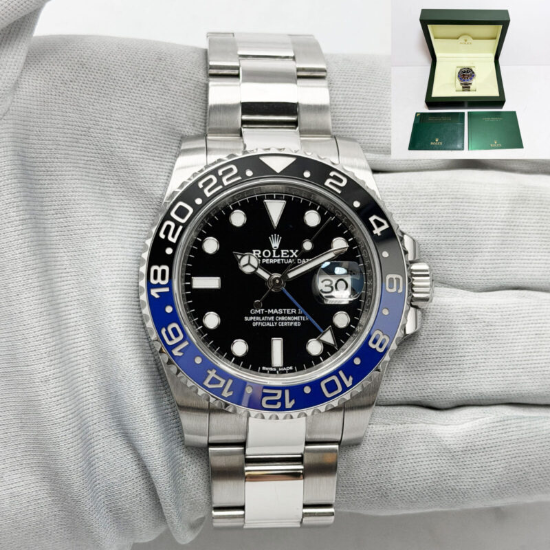 Rolex GMT-Master II Batman 116710BLNR 40MM Blue Oyster Steel Box Booklets