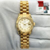 Nos 2005 Rolex Lady-Datejust 179178 26MM Yellow Myriad Mop President 18K Yg B/p