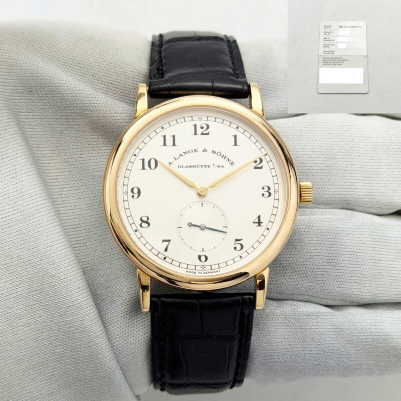 A. Lange & Sohne 1815 206.032 36MM Silver Dial 18K Rose Gold Paper