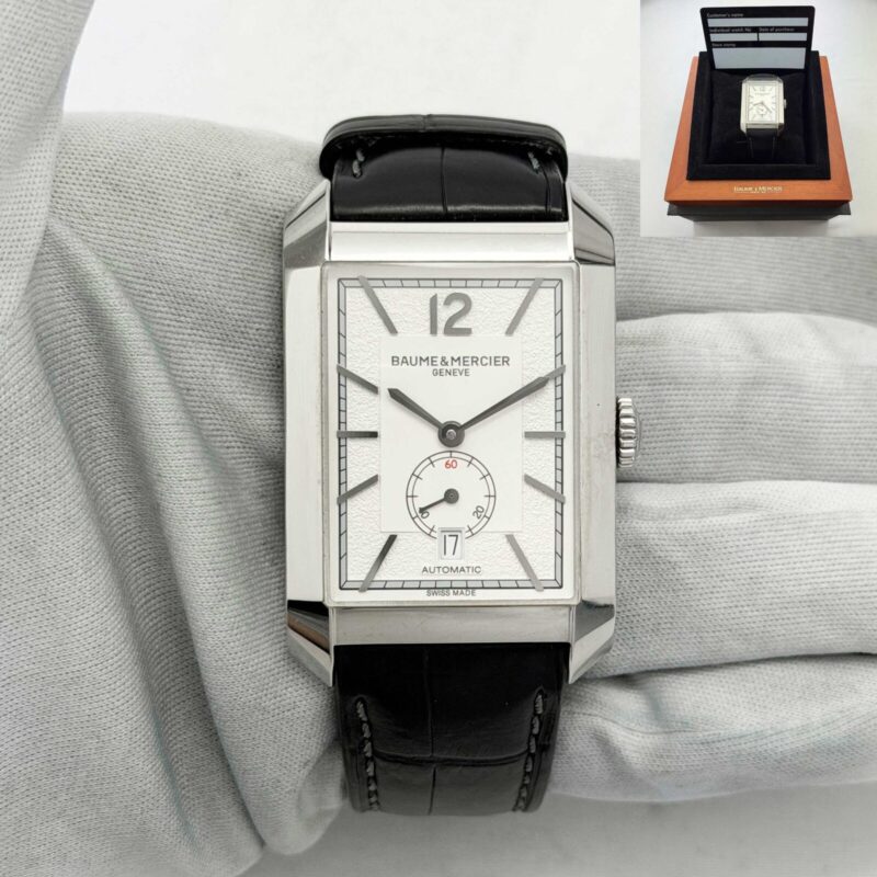 Baume & Mercier Hampton M0A10528 48X31MM Silver Dial Steel Box Paper