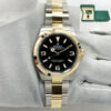 Unworn Rolex Explorer 124273 36MM Black Dial 18K Two-Tone Yg Box Paper