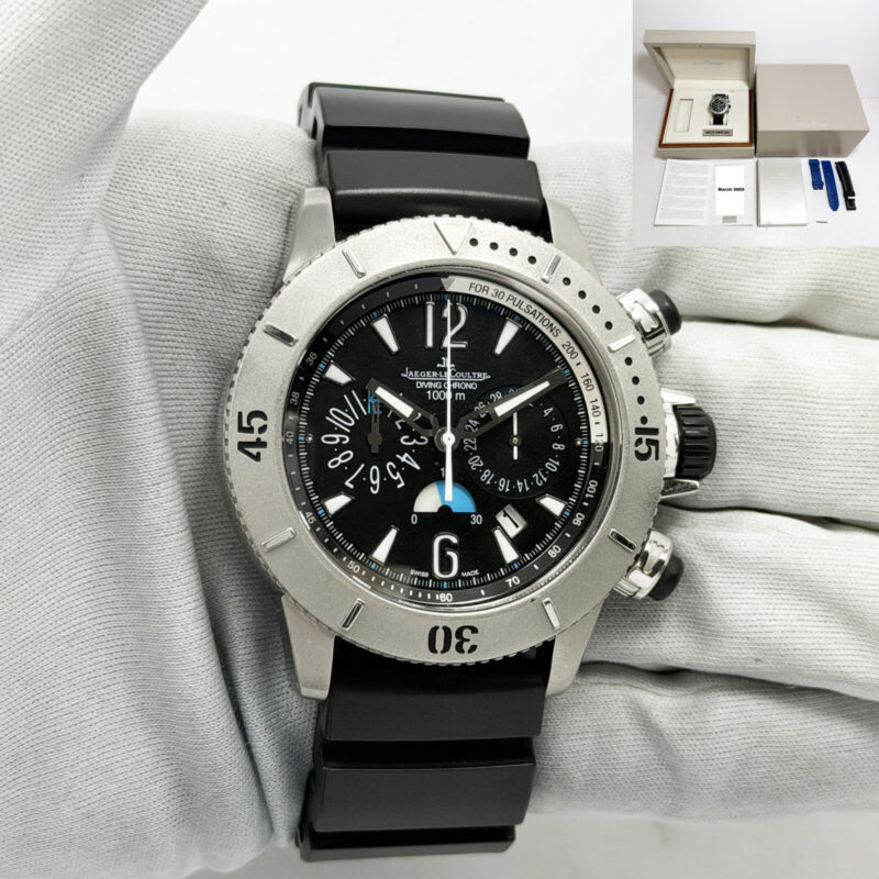 2009 Jaeger-Lecoultre Master Compressor Chrono 160.T.25 44MM Black Titanium B/p