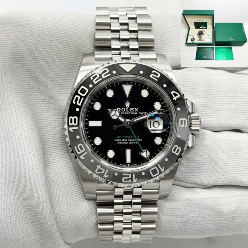 Unworn 2026 Rolex GMT-Master II Bruce Wayne 126710GRNR 40MM Black Steel B/p