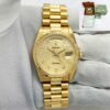 1986 Rolex Day-Date 18038 36MM Champagne Jubilee Dial President 18K Yg Box Paper