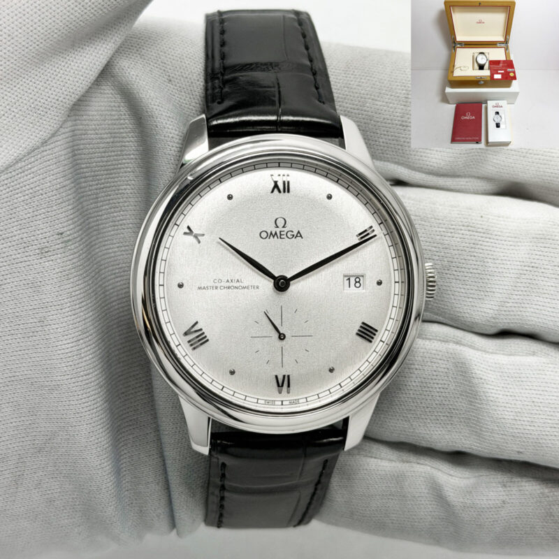 2024 Omega De Ville Prestige 434.13.41.20.02.001 41MM Silver Steel Box Paper