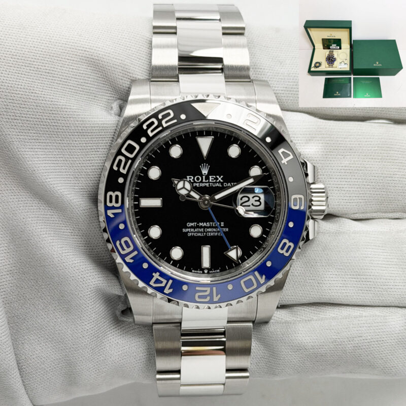New 2026 Rolex GMT-Master II Batman 126710BLNR 40MM Black Oyster Steel Box Paper