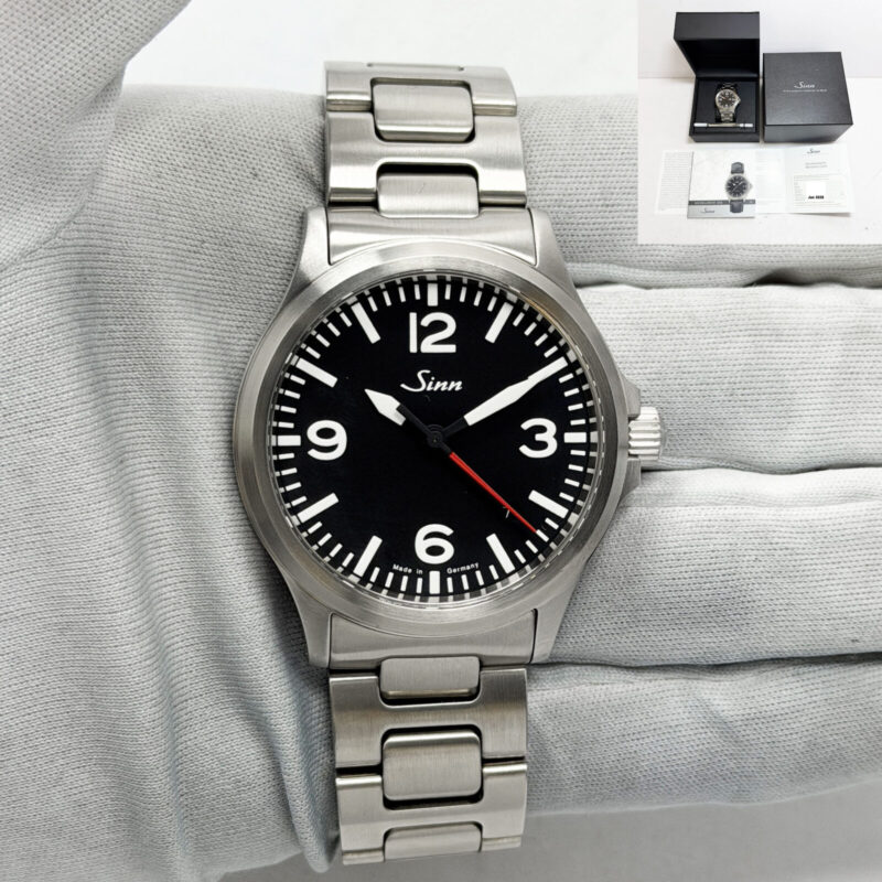 2026 Sinn 556 A Rs 38MM Black Dial Steel Box Paper