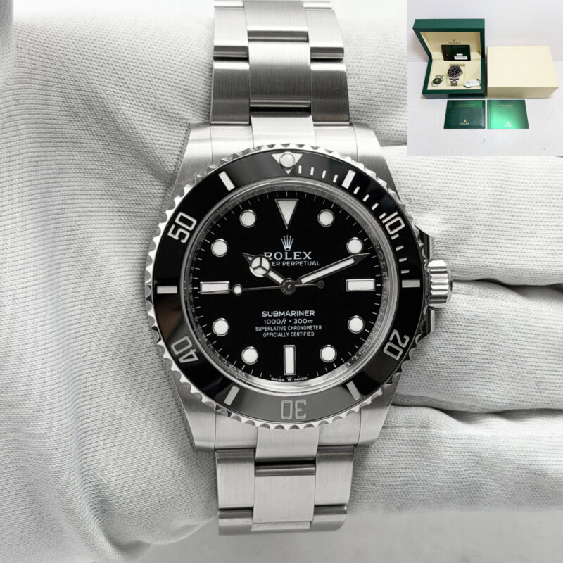 2024 Rolex Submariner No Date 124060 41MM Black Oyster Steel Box Paper