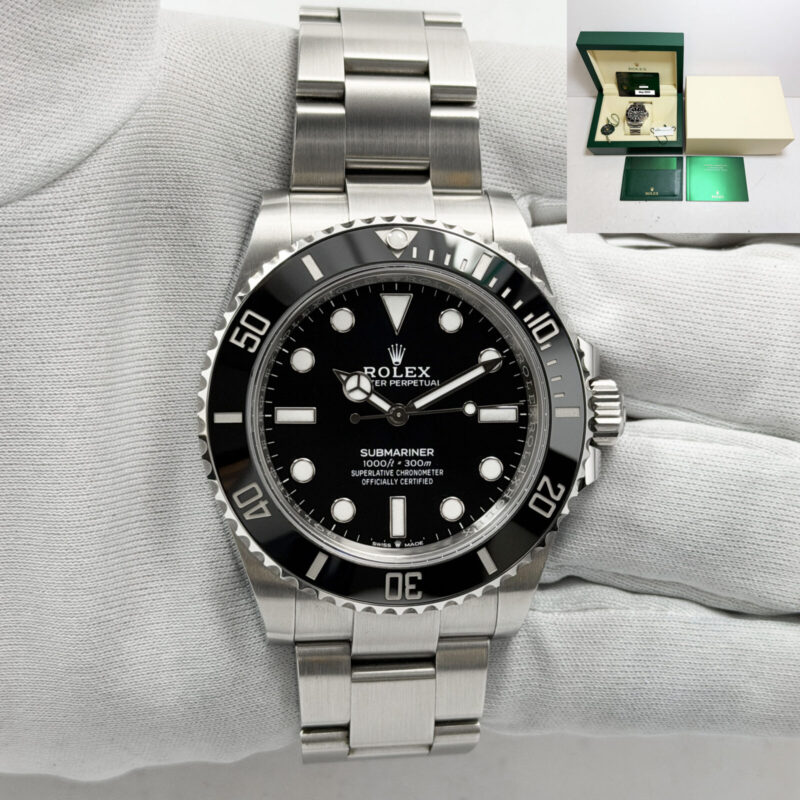 2024 Rolex Submariner No Date 124060 41MM Black Oyster Steel Box Paper