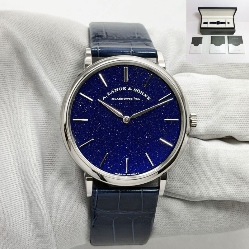 Unworn 2026 A. Lange & Sohne Saxonia 205.086 39MM Blue Aventurine 18K Wg B/p