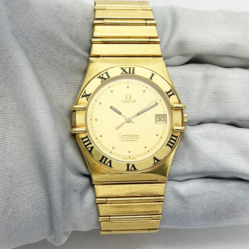 Omega Constellation 368.1075 35MM Gold Dial 18K Yellow Gold 98.3G
