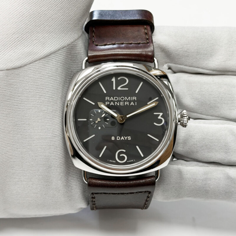 Panerai Radiomir 8 Days PAM00190 45MM Black Dial Steel Box Paper