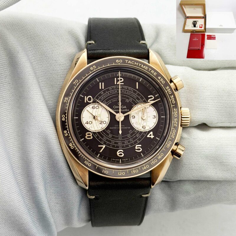 2023 Omega Speedmaster Chronoscope 329.92.43.51.10.001 43MM Brown 18K Rg B/p