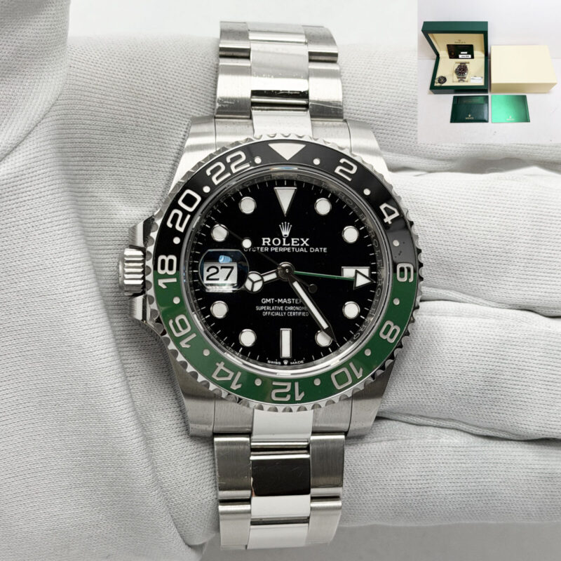 2023 Rolex GMT-Master II Sprite 126720VTNR 40MM Black Oyster Box Paper