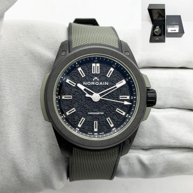 2025 Norqain Wild One Khaki N3000.21Q24.B02 42MM Black Carbon Box Paper