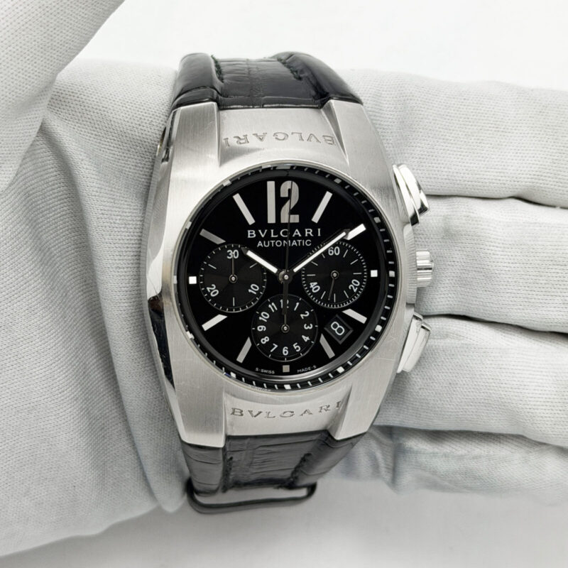 Bulgari Ergon Chronograph EG40SCH 40MM Black Dial Stainless Steel