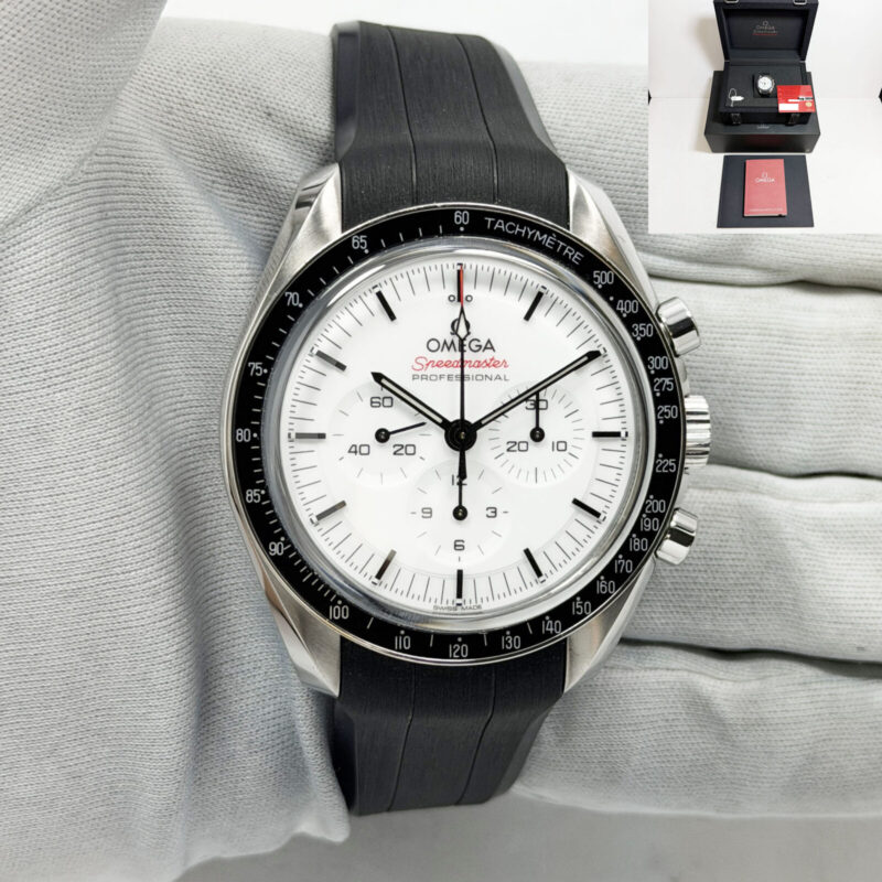 2024 Omega Speedmaster Moonwatch 310.32.42.50.04.001 42MM White Dial Steel B/p