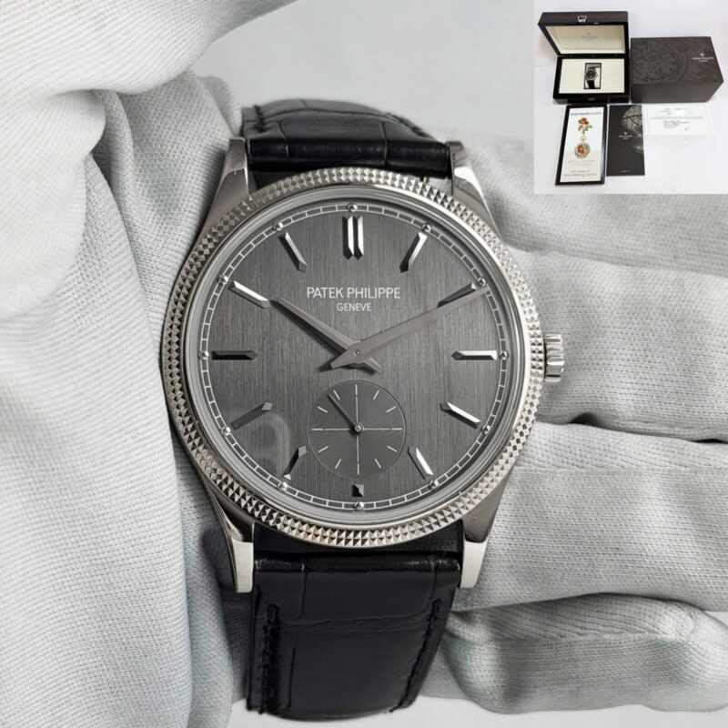 2023 Patek Philippe Calatrava 6119G-001 39MM Gray Dial 18K White Gold Box Paper