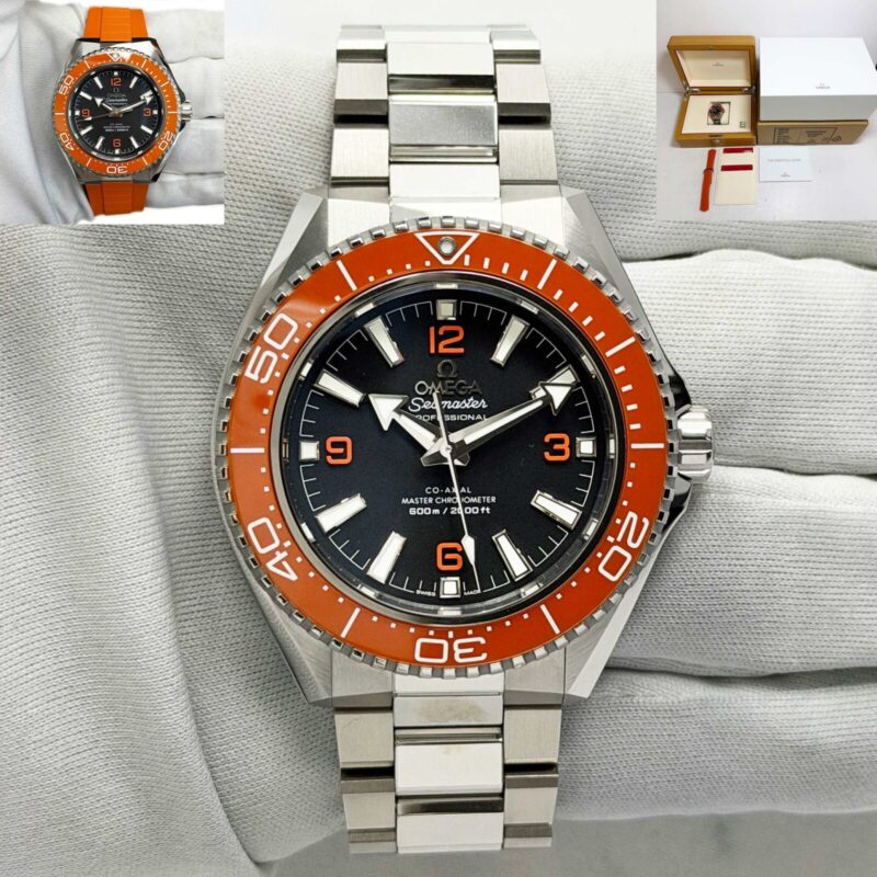 2026 Omega Seamaster Planet Ocean 217.30.42.21.01.003 42MM Black Steel Box Paper