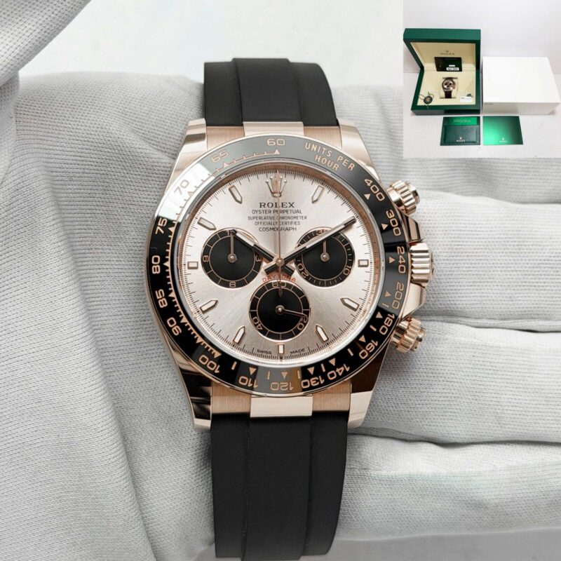 2024 Rolex Daytona 126515LN 40MM Sundust Dial 18K Everose Gold Oysterflex B/p