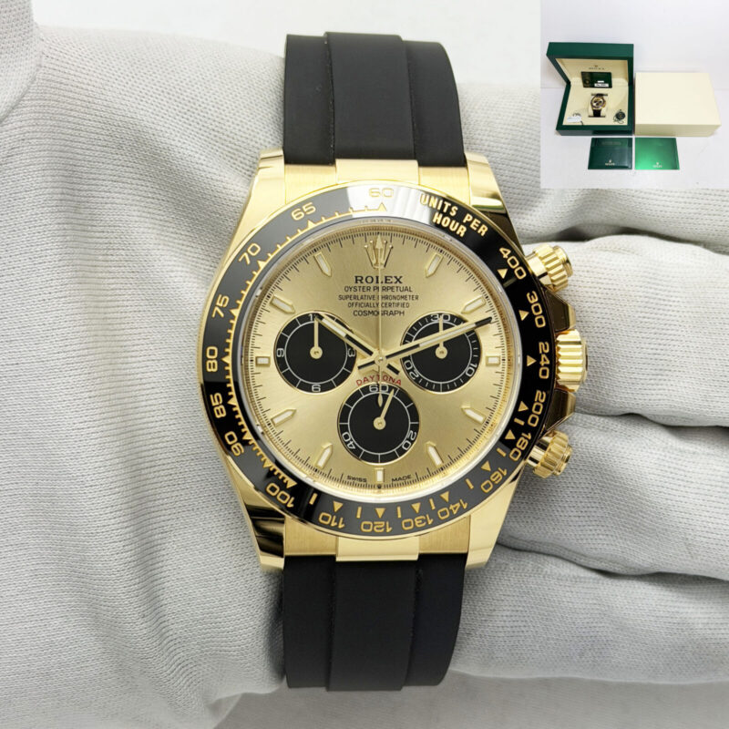 Nos 2024 Rolex Daytona Pikachu 126518LN 40MM Champagne Oysterflex 18K Yg B/p