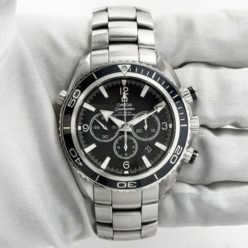 Omega Seamaster Planet Ocean Chronograph 2210.50.00 45MM Black Dial Steel