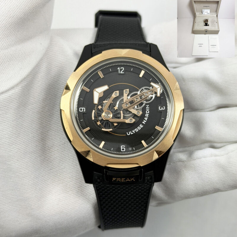 2024 Ulysse Nardin Freak One 2405-500-2A/3D 44MM Black Titanium Rose Gold Box Paper