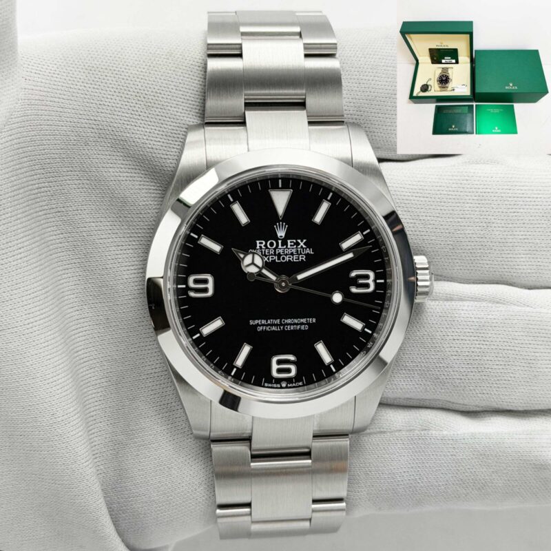 2025 Rolex Explorer 224270 40MM Black Oyster Steel Box Paper
