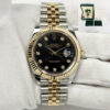 Lnib 2026 Rolex Datejust 126333 41MM Black Diamond Fluted Two-Tone 18K Yg B/p
