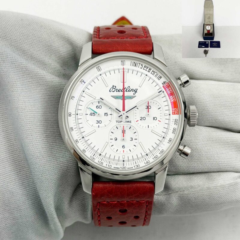 2025 Breitling Top Time B01 Ford Thunderbird AB0176 41MM White Ss Box Paper