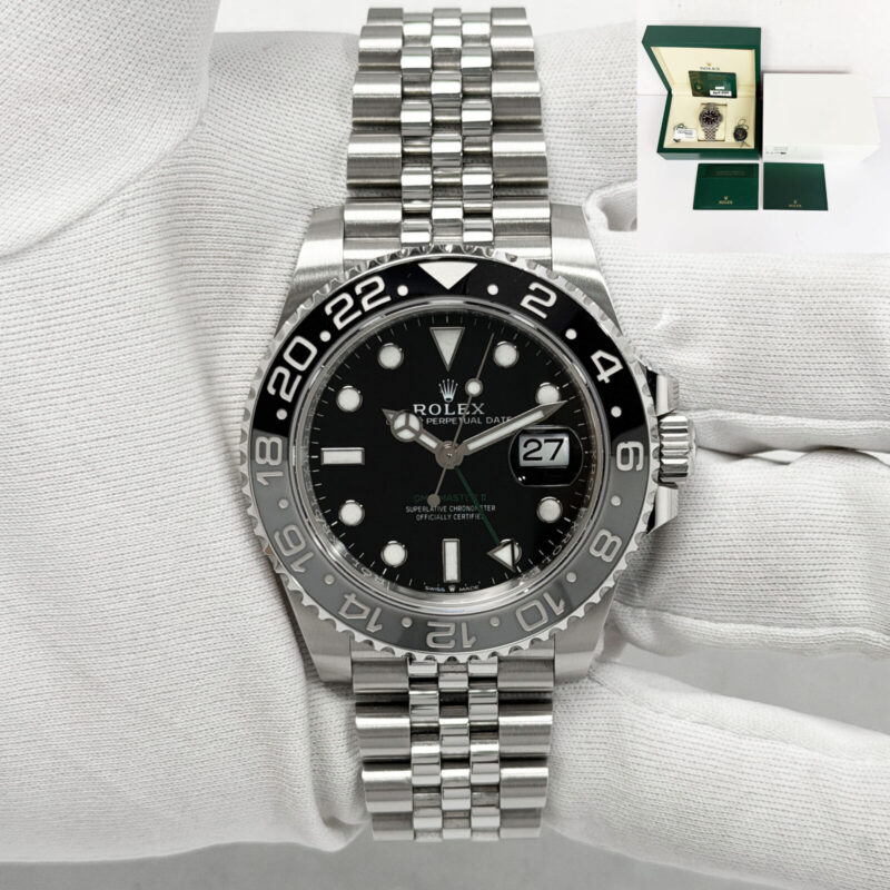 2026 Rolex GMT-Master II Bruce Wayne 126710GRNR 40MM Black Jubilee Steel B/p